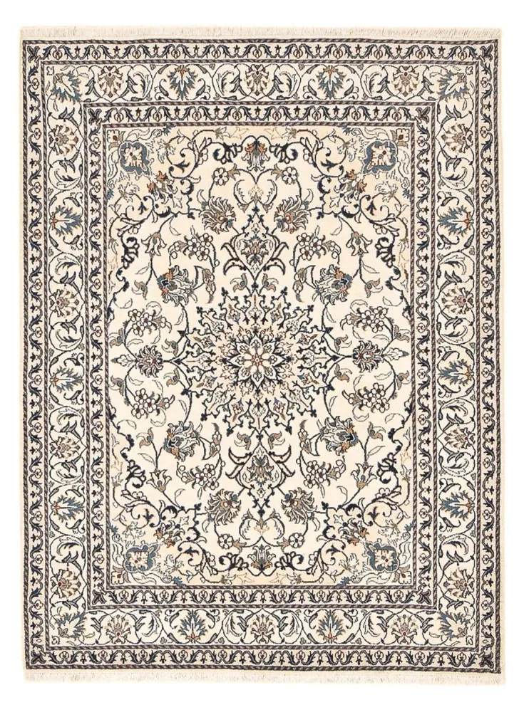 Persisk teppe - Nain - 197 x 147 cm - lys beige