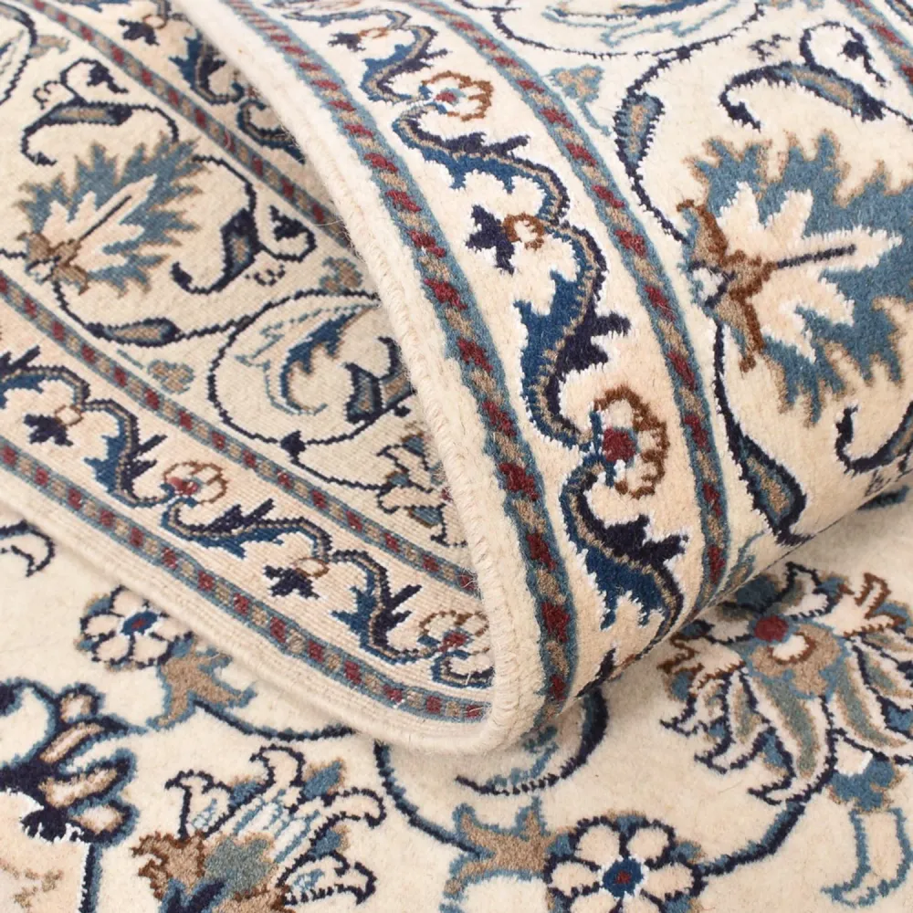 Persisk teppe - Nain - 197 x 147 cm - lys beige