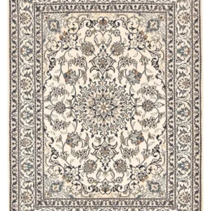 Persisk teppe - Nain - 197 x 147 cm - lys beige