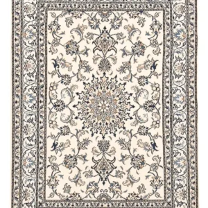 Persisk teppe - Nain - 198 x 143 cm - lys beige
