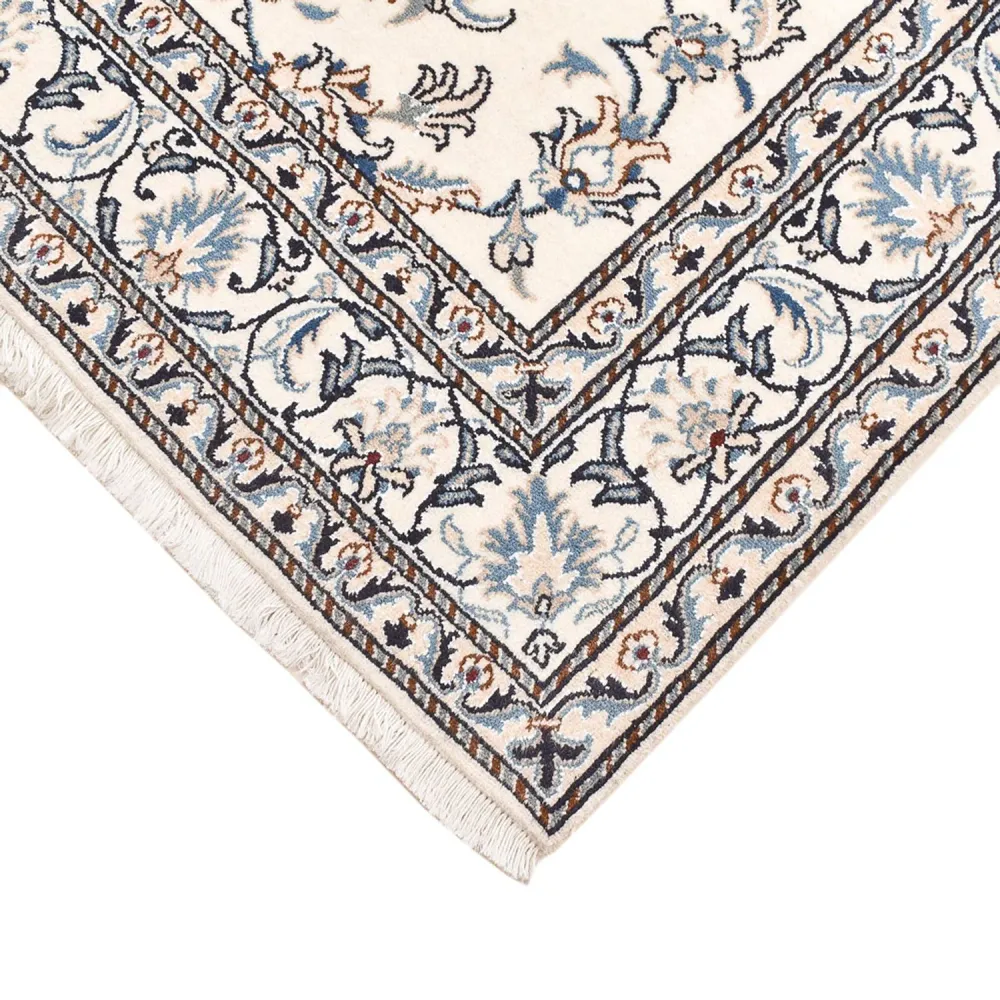 Persisk teppe - Nain - 198 x 143 cm - lys beige