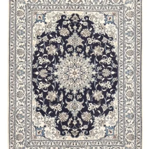 Persisk teppe - Nain - 198 x 149 cm - mørkeblå