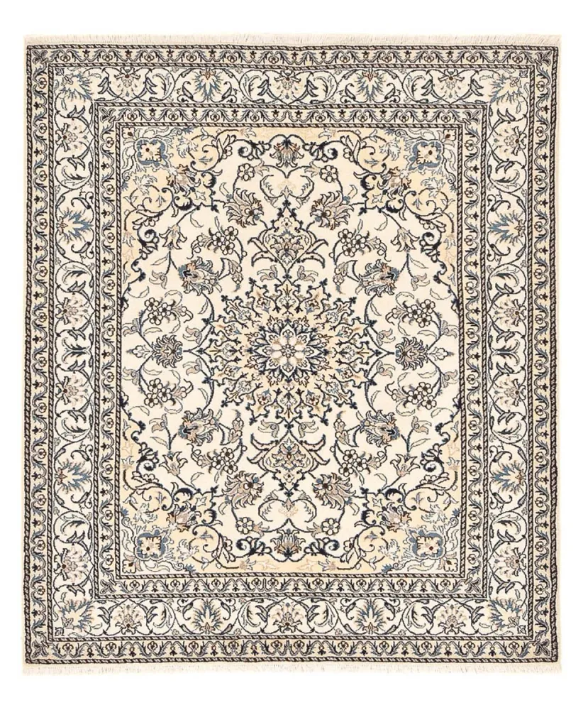 Persisk teppe - Nain - 198 x 152 cm - lys beige