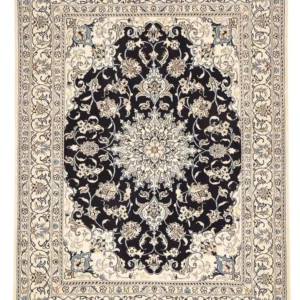Persisk teppe - Nain - 199 x 145 cm - mørkeblå