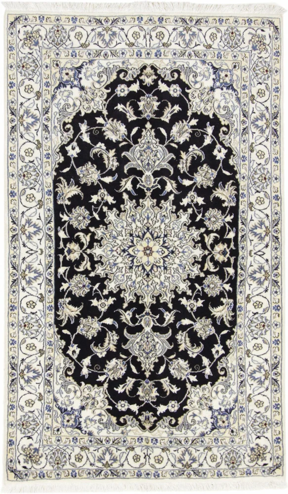 Persisk teppe - Nain - 200 x 120 cm - mørkeblå