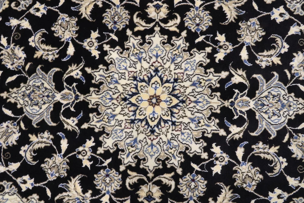 Persisk teppe - Nain - 200 x 120 cm - mørkeblå