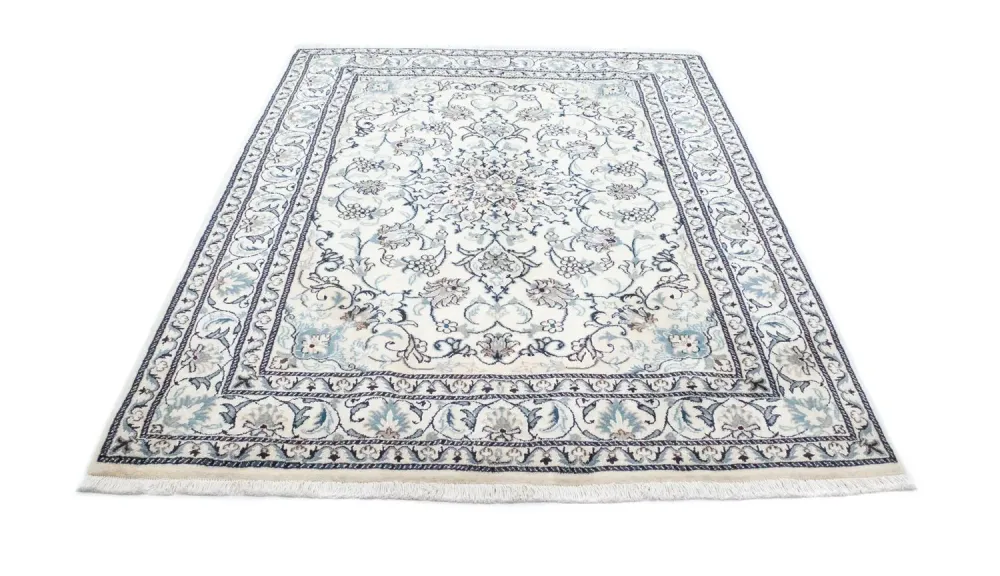 Persisk teppe - Nain - 200 x 144 cm - naturhvit