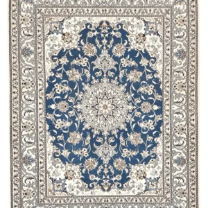 Persisk teppe - Nain - 200 x 146 cm - lyseblå