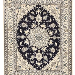 Persisk teppe - Nain - 200 x 149 cm - mørkeblå