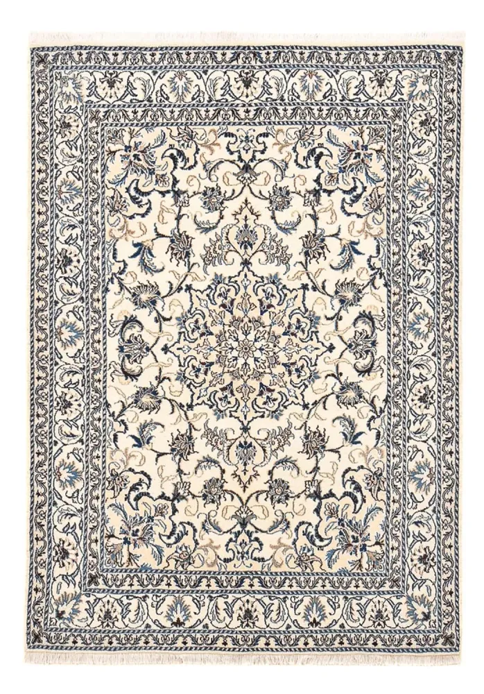 Persisk teppe - Nain - 201 x 145 cm - lys beige