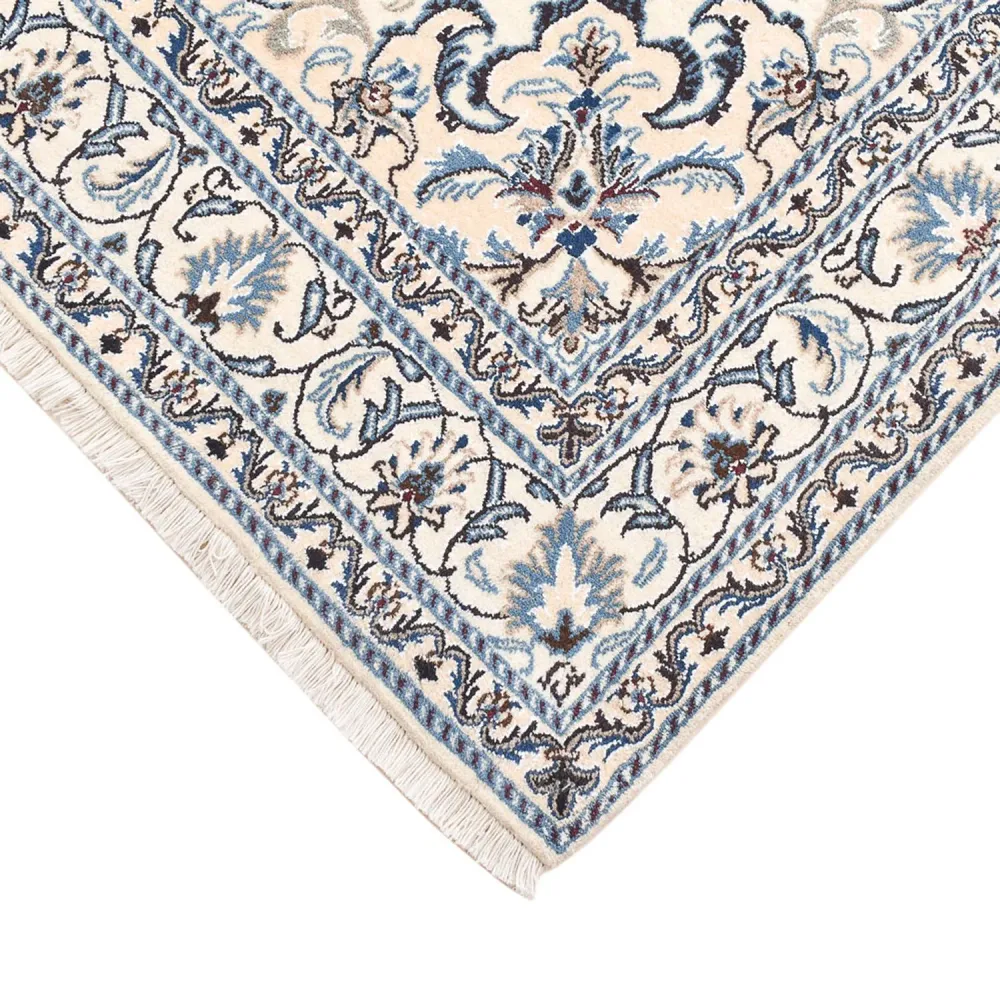 Persisk teppe - Nain - 201 x 145 cm - lys beige