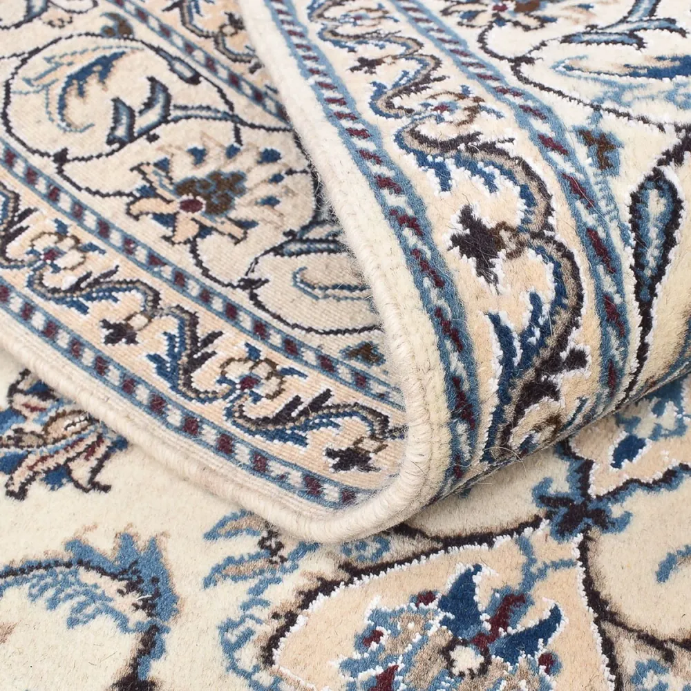 Persisk teppe - Nain - 201 x 145 cm - lys beige