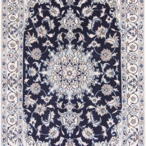 Persisk teppe - Nain - 202 x 119 cm - mørkeblå