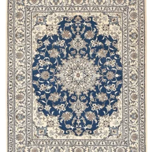 Persisk teppe - Nain - 202 x 155 cm - mørkeblå