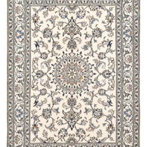 Persisk teppe - Nain - 203 x 145 cm - lysegrå