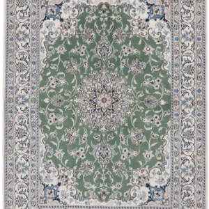 Persisk teppe - Nain - 204 x 146 cm - grønn