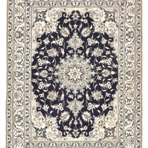 Persisk teppe - Nain - 207 x 149 cm - mørkeblå