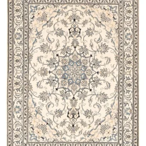 Persisk teppe - Nain - 237 x 167 cm - lys beige