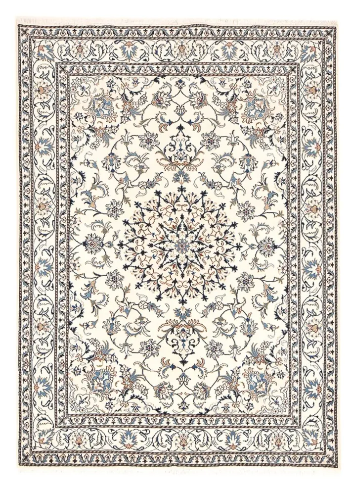 Persisk teppe - Nain - 241 x 170 cm - lys beige
