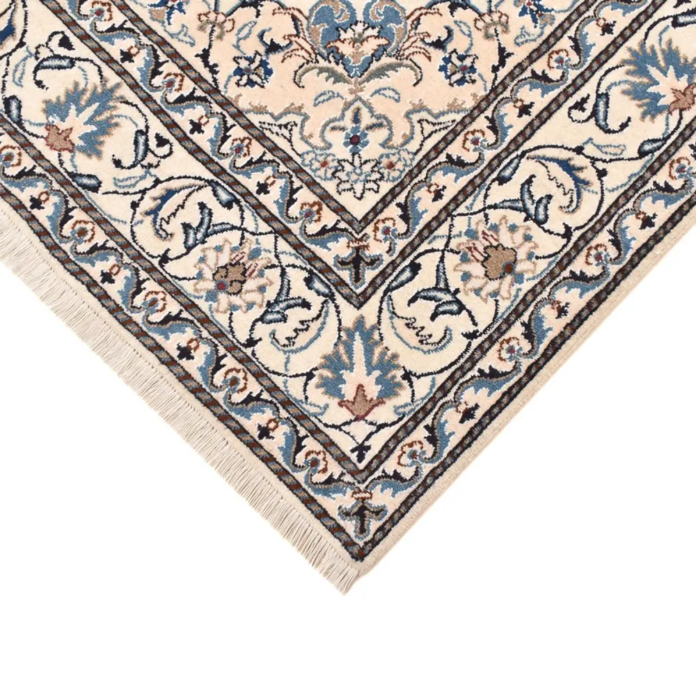 Persisk teppe - Nain - 241 x 170 cm - lys beige