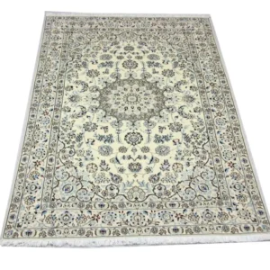 Persisk teppe - Nain - 244 x 155 cm - naturhvit