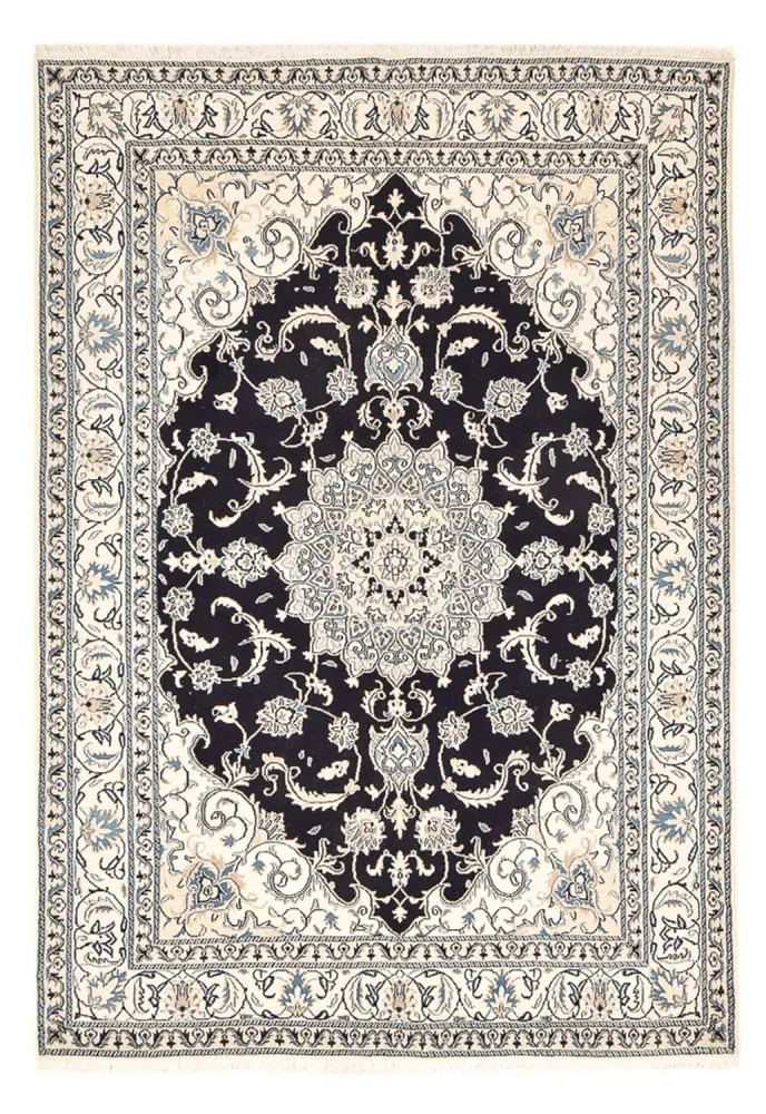 Persisk teppe - Nain - 245 x 166 cm - mørkeblå