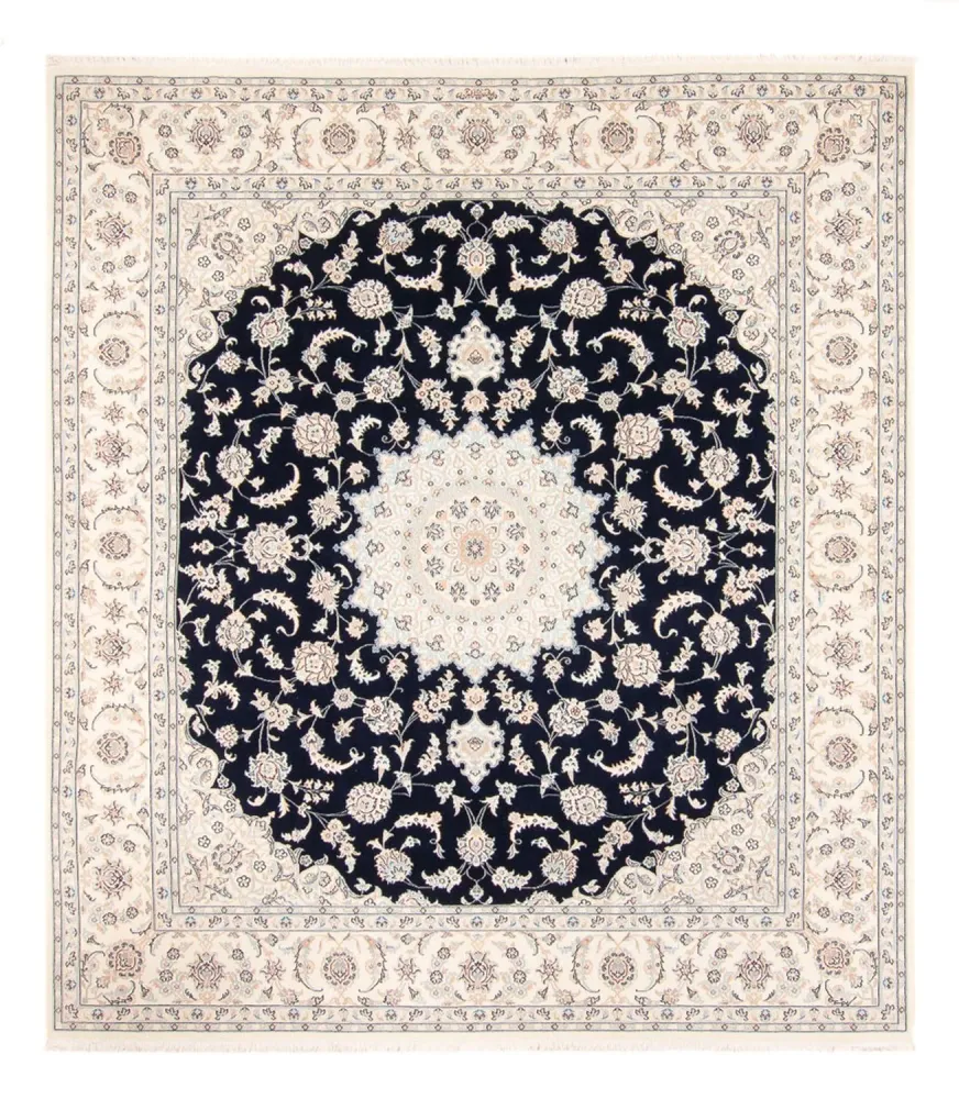 Persisk teppe - Nain - 261 x 223 cm - mørkeblå