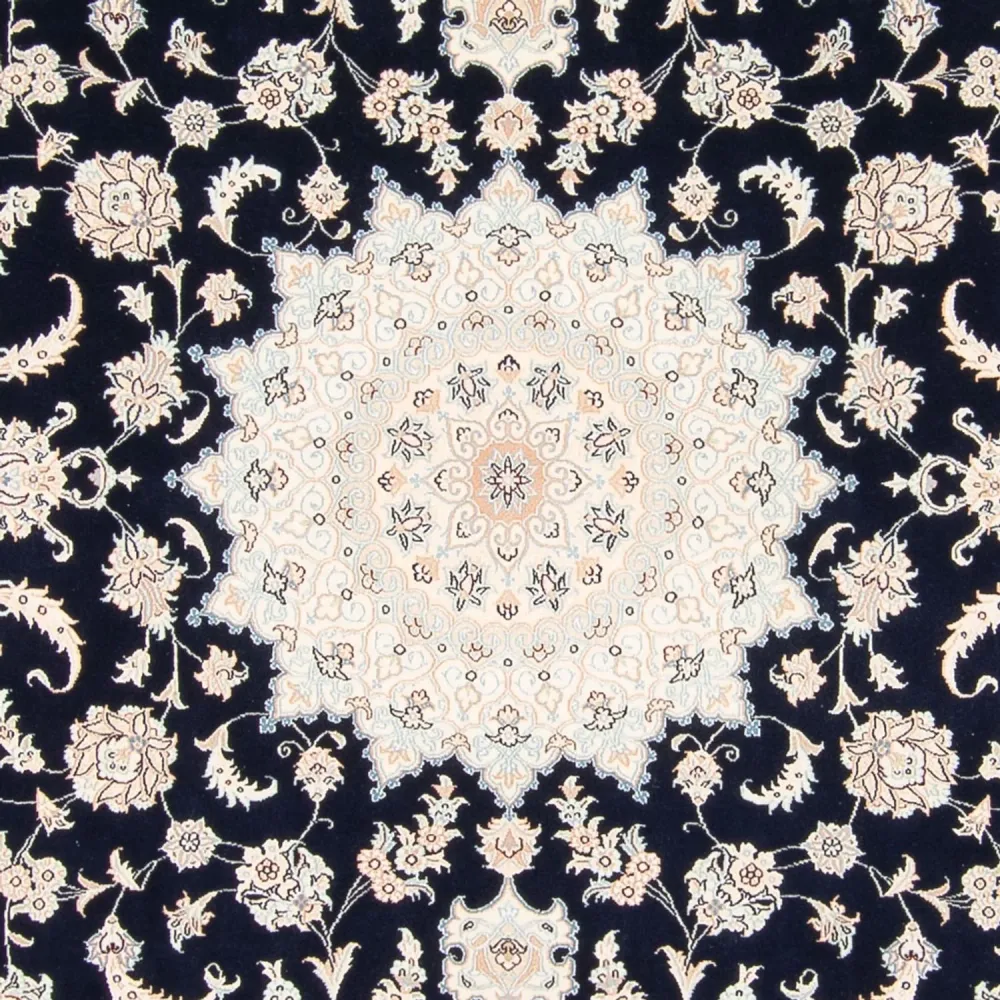 Persisk teppe - Nain - 261 x 223 cm - mørkeblå