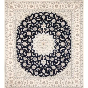 Persisk teppe - Nain - 261 x 223 cm - mørkeblå