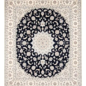 Persisk teppe - Nain - 278 x 223 cm - mørkeblå