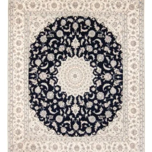 Persisk teppe - Nain - 280 x 227 cm - mørkeblå