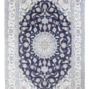 Persisk teppe - Nain - 291 x 190 cm - mørkeblå