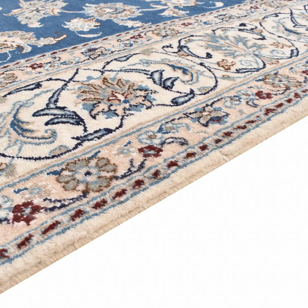 Persisk teppe - Nain - 300 x 196 cm - bensinblå