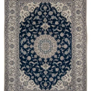 Persisk teppe - Nain - 345 x 244 cm - mørkeblå