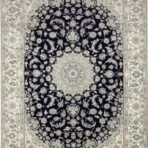 Persisk teppe - Nain - 345 x 246 cm - mørkeblå