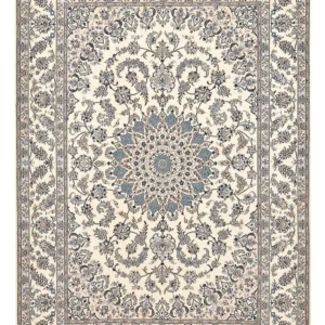 Persisk teppe - Nain - 347 x 243 cm - lys beige