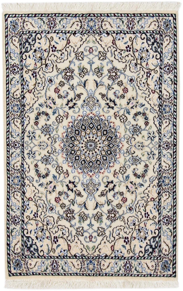 Persisk teppe - Nain - 90 x 60 cm - krem