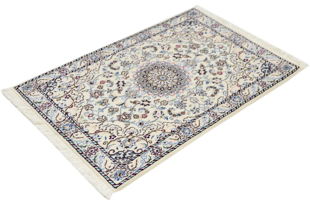 Persisk teppe - Nain - 90 x 60 cm - krem