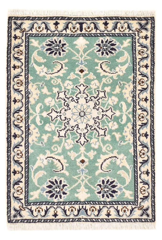 Persisk teppe - Nain - 87 x 60 cm - lysegrønn