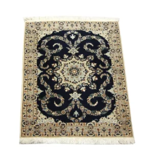 Persisk teppe - Nain - Premium - 113 x 84 cm - mørkeblå