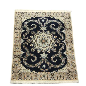 Persisk teppe - Nain - Premium - 114 x 83 cm - mørkeblå