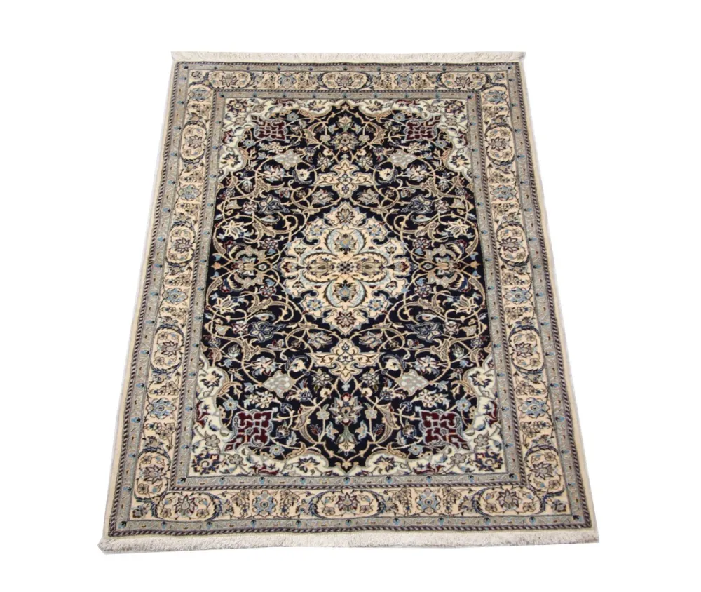 Persisk teppe - Nain - Premium - 152 x 106 cm - mørkeblå