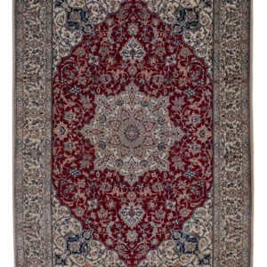 Persisk teppe - Nain - Premium - 206 x 132 cm - mørk rød