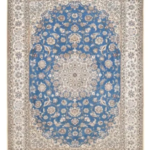 Persisk teppe - Nain - Premium - 221 x 159 cm - blå