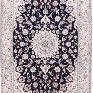 Persisk teppe - Nain - Premium - 240 x 154 cm - mørkeblå