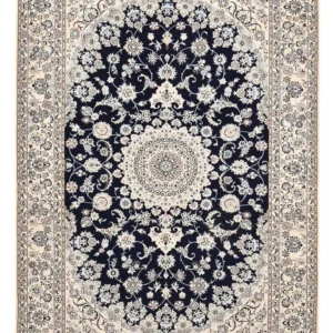 Persisk teppe - Nain - Premium - 245 x 165 cm - mørkeblå
