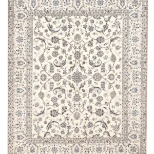 Persisk teppe - Nain - Premium - 255 x 210 cm - lysegrå