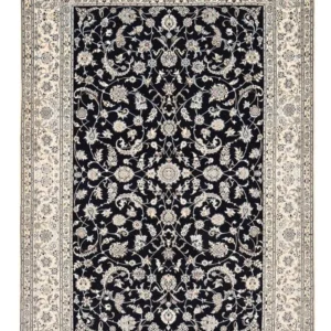 Persisk teppe - Nain - Premium - 297 x 209 cm - mørkeblå