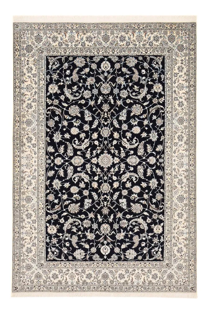 Persisk teppe - Nain - Premium - 297 x 209 cm - mørkeblå