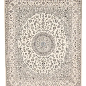 Persisk teppe - Nain - Premium - 306 x 251 cm - hvit